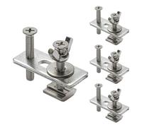 Serre-joint à rail en T pour perceuse à colonne M6 | Panneau de fixation robuste pour outils de menuiserie et défonceuse bois métal