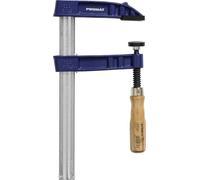 Serre-joint à vis en fonte malléable, largeur de serrage 200 mm, longueur 100 mm, taille de bois 27x7 mm PROMAT
