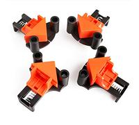 Serre Joint Angle, Pinces à Bois, lot de 4 Pinces à Angle Droit à 60degrés 90degrés 120 degrés, Outillage Bois, localisateur de Trous, Pour le Travail du Bois, le Cadre Photo Bricolage, Outils à Main