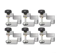 Serre-joint C en Acier Inoxydable pour Façade de Tiroir - de Fixation Réglable 0-45mm avec Patin Antidérapant pour Menuiserie et Bricolage(6pcs)