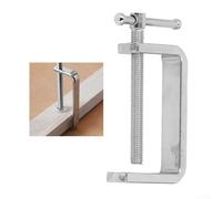 Serre-joint d'atelier avec poignée en T et couvercle de protection pour un serrage sûr des surfaces en bois, métal, plastique et pierre (trous de 0 à 100 mm)