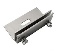 Serre-joint de toit pour toits en métal - Support de montage en alliage d'aluminium et acier inoxydable - Cadre modulaire 50 mm - Hauteur 110 mm de longueur - Support de rayonnage pour panneau solaire