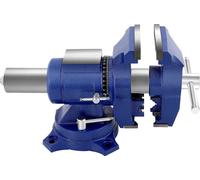 Serre-joint d'établi manuel, rotation 360°, fonte ductile durable, bleu foncé
