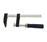 Serre-joint en forme de F robuste pour le travail du bois - Construction en acier - 50 x 150 x 180 mm - Serrage sécurisé haute résistance - Argenté/rouge/noir