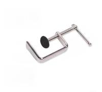 Serre-joint en G entièrement métallique pour le travail du bois de précision, corps plaqué chrome épais avec fils antidérapants, support pour applications d'atelier (0 à 50 mm)