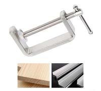 Serre-joint plat en acier chromé avec vis traitées thermiquement et couvercle de protection pour la fiabilité de l'atelier (0-60 mm)