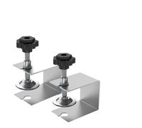 Serre-joint pour installation de tiroir Gabarit de menuiserie, outil d'armoire, accessoires meubles maison, pinces d'installation façade tiroir en acier, clips panneau, à main(Silver-2Pcs)