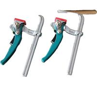 Serre-joint rapide à cliquet, profondeur du col 60 mm, largeur totale 109 mm, 2 pièces 200x60mm