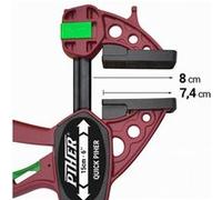 Serre-joint rapide réversible L. 30 cm de type extra Quick - 52630 - Piher