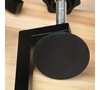 Serre-joint réversible en C pour le travail du bois et du plastique, 10 à 105 mm, réglable en métal robuste avec base étendue, mâchoire plate pour une pression uniforme - Idéal (1 pièce)