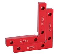 Serre - Joints D'Angle Droit 90 Degrés, 2 Pièces, Pinces De Positionnement Carrées En Aluminium 120x120mm - Résistance À L'Abrasion, Fixation Stable, Idéal Pour Menuiserie Et