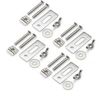 Serre-joints en T pour le travail du bois, lot de 4 mini-outils argentés, accessoires de quincaillerie en métal