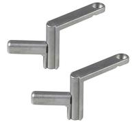 Serre-joints rapides pour établi - WOLFCRAFT - Ensemble de 2 brides en aluminium perforées 20 mm