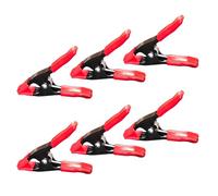 Serre-joints robustes avec mécanisme à ressort - Construction en fer robuste pour le travail du bois - Serre de jardin - Pince de jardin haute résistance