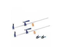 Serre-Joints Verrouillable 2 Pièces Ouverture Mâchoire 91,4 cm, Charge 272 kg, Fonte Acier Carbone