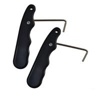 Serre-lacets de hockey fiables et pliables - S'accorde parfaitement avec vos patins à glace ou patins à roulettes (noir et rouge)