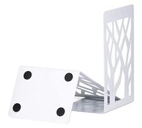 Serre Livre, Cale Livre en Métal, Serre Livres Blanc, Serre-Livres, Innovant Presse Livre(Blanc 1 Paire)- Bloc Livre pour Enfants, Bureaux, Écoles, Salons, Librairie et Bibliothèque