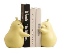 Serre Livre Poire 1 Paire Céramique Mignon Créatifs Décoratifs pour l'École, Bureau, Bibliothèque, Maison - Accessoires (Jaune)