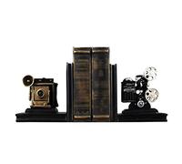 Serre Livre pour L'école Rétro caméra résine Bookend Movie Film Projecteur Project Collector's Project Recueil de créatifs se termine Vintage Bookendenends Salle d'étude Cale Livre Supports De Livres