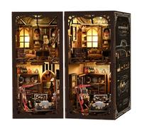 Serre-livres 3D en bois, atelier de réparation automobile, kit de maison miniature 3D en bois, décoration de bureau créative et cadeau unique pour adultes (374 pièces)