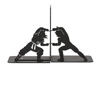 Serre-livres créatifs en métal robuste Dragon Ball, séparateurs de livres décoratifs, organisateur de livres, fournitures scolaires, de bureau et de maison / 1143 (Color : Black, Size : B)