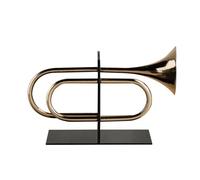 Serre-Livres de Bureau Étagère Moderne et créative « Mélodie de Trompette dorée » for Livres Lourds, idéale for Le Rangement Décoration d'étagère Vintage