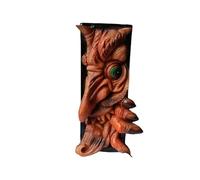 Serre-livres de monstre d'horreur, séparateur de monstre effrayant, monstres voyeurs de terreur, décoration d'étagère d'Halloween, statue de monstre créative et réaliste en résine, décoration(Color:C)