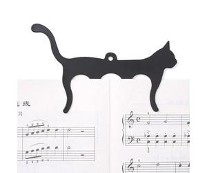 Serre-livres de musique - Serre-livres sur le thème du chat - Clips en métal utiles pour jouer et pratiquer en plein air | Pour piano, guitare et violon pour fermer les pages des