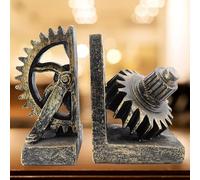 Serre-Livres décoratif - Style Industriel Rustique et Vintage - Statues Lourdes - Support de bibliothèque - Décoration d'intérieur - Taille L