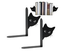 Serre-livres Décoratifs Pour Chats, Décoration D'étagère Pours Chats, Construction En Métal Robuste, Design Élégant Pour Organiser Des Livres Sur Des Étagères, Dess Bureaux Ou Dess Tables, Idéal Pours