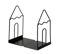 Serre-livres en fer - Présentoir de livres décoratif portable étagère verticale pour la maison et le bureau Élégant rangement de bureau 1 paire de supports de livre/butée pour bibliothèque