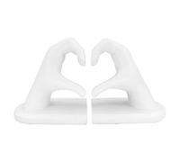 Serre-Livres en Forme de Cœur doré avec Sculpture de Mains en Forme de Cœur, Serre-Livres Modernes, Support de Livre Créatif pour étagère, Bureau, Maison, Salon, Bureau,