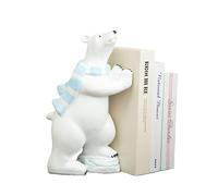 Serre-livres en forme d'ours polaire - Serre-livres uniques en forme d'animal, serre-livres décoratifs créatifs, butée de porte anti-collision pour la maison et le bureau