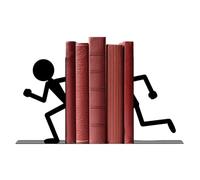 Serre-livres en métal, ensemble de séparateurs d'étagère antidérapants, support de livre robuste avec base stable, organisateur de bureau avec cadre de support solide, outil de rangement d'étagère min