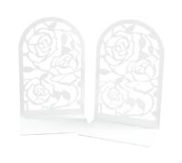 Serre-Livres en Métal Vintage Design Rose Creuse pour Un Rangement Sécurisé des Livres dans Le Salon Et La Bibliothèque Organisateurs De Bureau