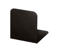 MAUL Serre-livres métal 2 pièces 14×12×14 cm – protection des surfaces, dessous en feutre – Noir