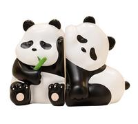 Serre-livres mignons en résine Panda pour enfants, statues d'animaux modernes et amusantes pour salon, entrée, bibliothèque, chambre à coucher, bureau, décorations de table, maison mignonne
