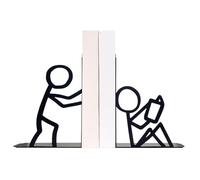 Serre-livres, organisateur abstrait en métal durable | organisateur de livres décoratifs pour bureau - pour bibliothèques de tables à café, bibliothèque, supports TV, chambre de salon