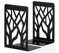 Serre-Livres pour étagères, Serre-Livres pour étagères, Serre-Livres pour Livres, Serre-Livres pour Livres Lourds, décoration d'intérieur, Serre-Livres en métal, Noir, 1 Paire, Supports de Livres