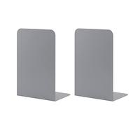 Serre-Livres pour étagères, Très Résistants pour Bureau, école et Maison, Serre-Livres en Métal pour Livres Lourds, Support D'étagère de Livre Antidérapant pour Livres pour vers de Livres(Gris)