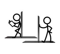 Serre-Livres pour Ouvrages Lourds | Design Métal Abstrait Anti-Dérapant | Porte-Livres pour Ouvrages Lourds | pour Maison Chambre Bureau Bibliothèque Salle d'Étude Dortoir Appartement Café