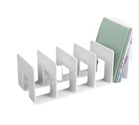 Serre-livres pratiques - Étagère de lecture - Trieur de fichiers en acrylique - Support de rangement décoratif pour livres - Support de rangement en acrylique - Étagère de lecture - Trieur de fichiers