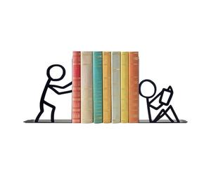 Serre-Livres,Robuste et Compact,Organisateur Arrête-Livres pour Chambre des - pour Bibliothèques Tables Basses Bibliothèque Meubles TV Chambre Salon Bureau