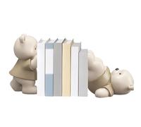 Serre-livres uniques - Serre-livres en forme d'ours pour étagères | 2 bloqueurs de livres robustes | Décoration animale | Extrémité de livres pour | Anti-poussière pour bureaux, salons