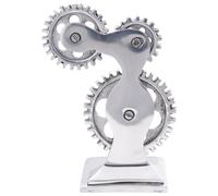 Serre-livres vidaXL 2 pcs Argent 10x10x22 cm Aluminium Cog