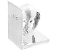 Serre-livres vidaXL 2 pcs Argent 11x14x25 cm Aluminium Cheval