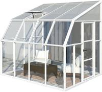 Canopia by Palram Sun Room Véranda modèle carré 260cm de côtés - Pièce d’appoint pour l'hiver - Puit de lumière