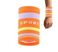 Serre-Poignet Anti-Sueur - Bracelet de Soutien à Rayures colorées évacuant l'humidité - Bandeau Absorbant Anti-Sueur | pour Salle de Sport, Musculation, Yoga, Badminton, Running, Entraînement