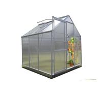 Serre Jardin Polycarbonate - Diamant 66 - 3,7m² - Gris Gris