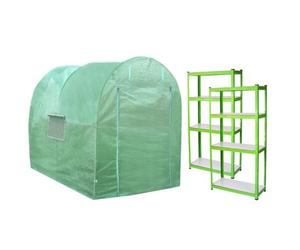 Serre Polytunnel 19mm 2.5m X 2m Avec Étagères